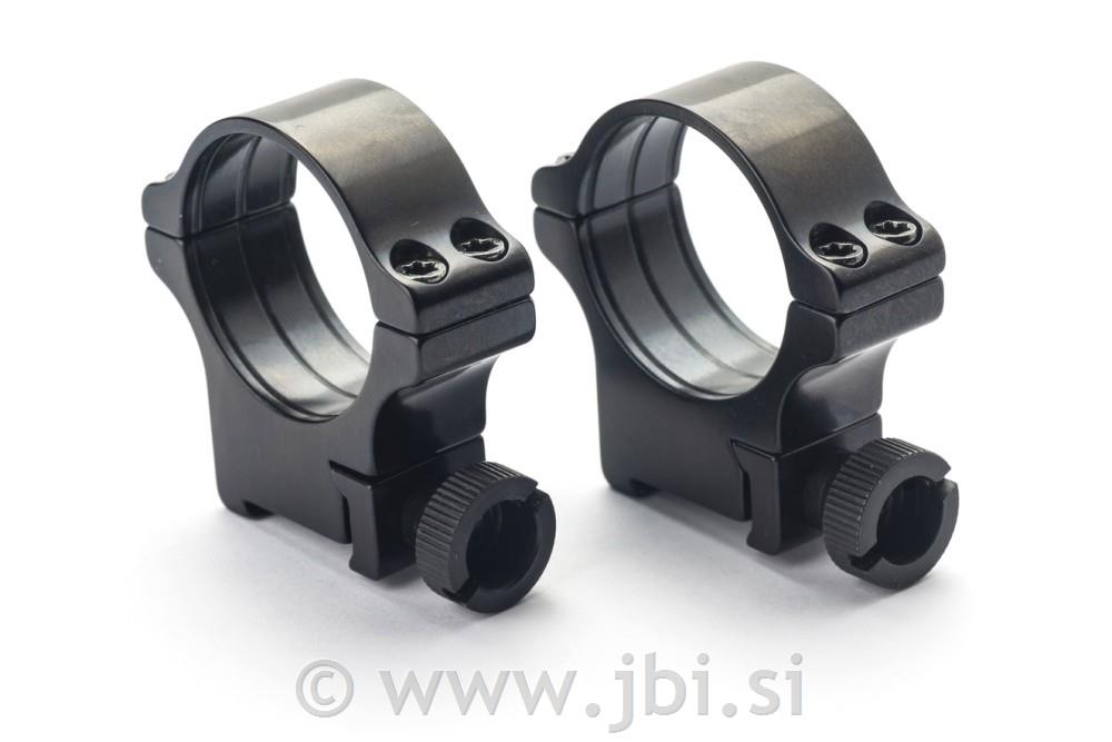 Rusan Roll-off Rings, 16.5 mm rail, 25,4, 011-16,5-25,4-14-M, thumb screw, H14